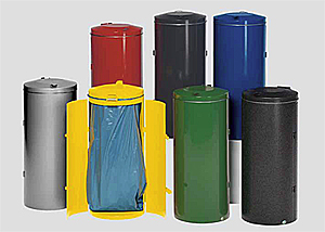 Abfallbehälter mit Klappdeckel