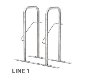 Fahrrad-Anlehnbügel Reihenparker